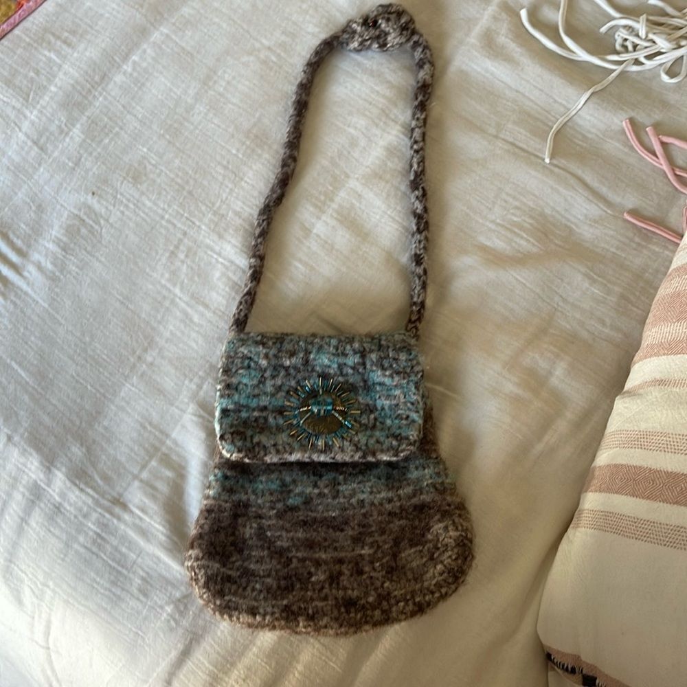 Hand made Boiled wool purses. Came from an art market in Sedona.
